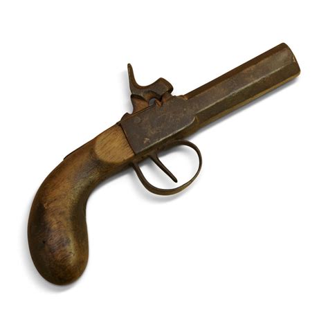 Pistolet Avec Crosse En Bois Et Canon Acier