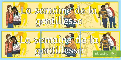 Banderole D Afffichage La Semaine De La Gentillesse