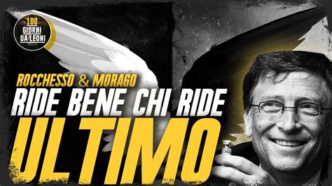 Ride Bene Chi Ride Ultimo Con Pedro Morago E Riccardo Rocchesso Youtube