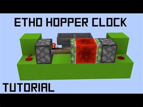 Minecraft Etho Hopper Clock in 3 minutes : redstone