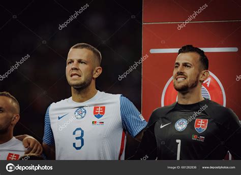 Denis Vavro Martin Dubravka Sing Anthem Uefa Euro Qualifying