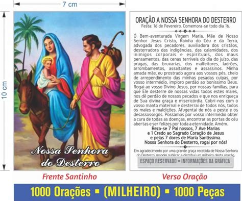 Nossa Senhora do Desterro Milheiro Santinhos e Orações Santinhos