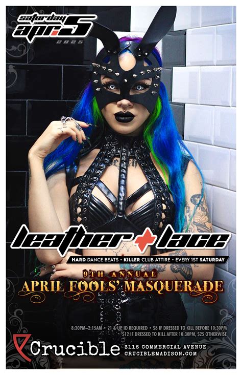 Leather + Lace – hard dance beats • killer club attire • every 1st Saturday