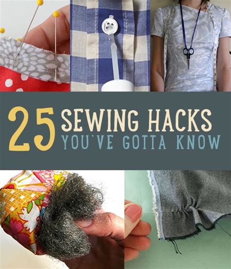 25 Best Sewing Hacks And Diy Sewing Tips New Craft Works