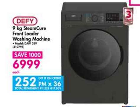 Defy Kg Steamcure Front Loader Washing Machine Offer At Makro