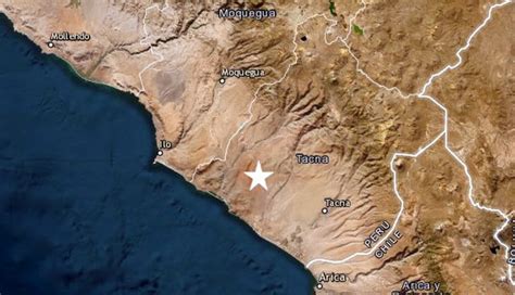 Sismo De Magnitud 38 En Tacna