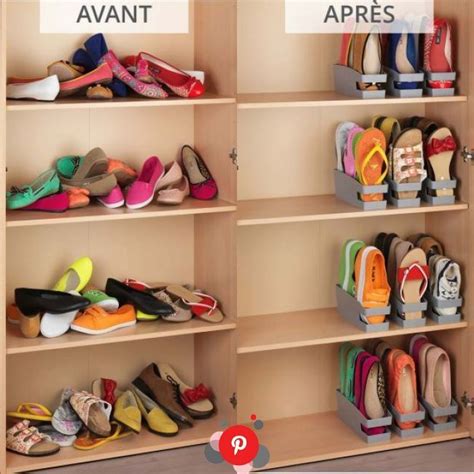 3 Range Chaussures Gain De Place In 2020 Closet Shoe Storage