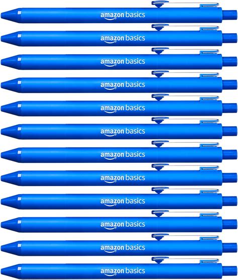 Amazon Basics Retractable Ballpoint Pen Blue Pack Amazon Ca