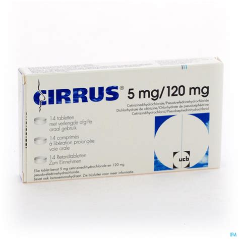 Cirrus 5mg120mg 14 Comprimés Nez