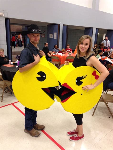 Couples Homemade Halloween Costume Pac Man And Ms Pac Man Pac Man