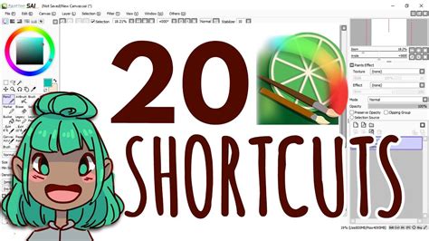 Helpful Paint Tool Sai Shortcuts Tutorial Youtube