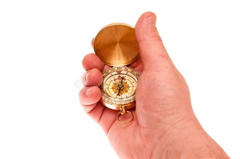 Compass In Hand Stock Photo Image Of Direction Geography 13178286