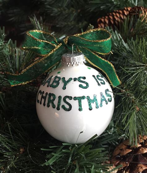 Personalized Baby S St Christmas Ornament New Baby Ornament Baby