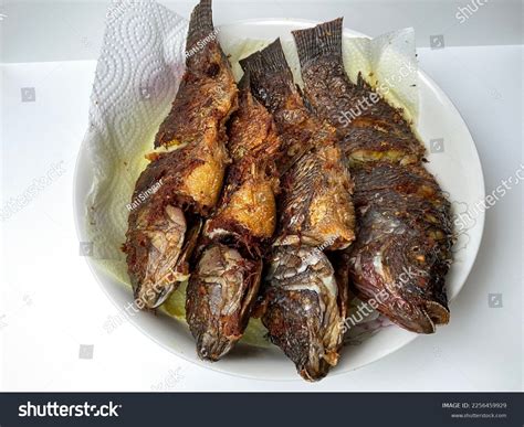 Indonesia Traditional Cuisine Ikan Mujair Goreng Stock Photo 2256459929 ...