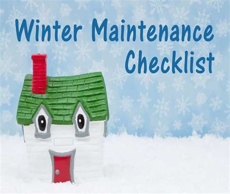 Ultimate Winter Home Maintenance Checklist Lopriore Insurance Agency