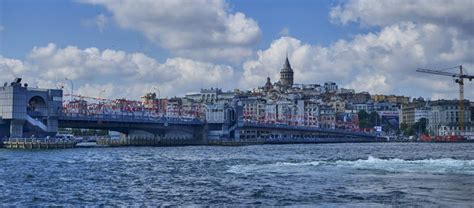 Istanbul Turkey July Pier Eminonu Bosphorus View Of The