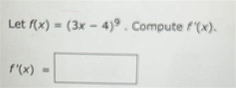 [answered] Let F X 3x 4 Compute F X F X Kunduz