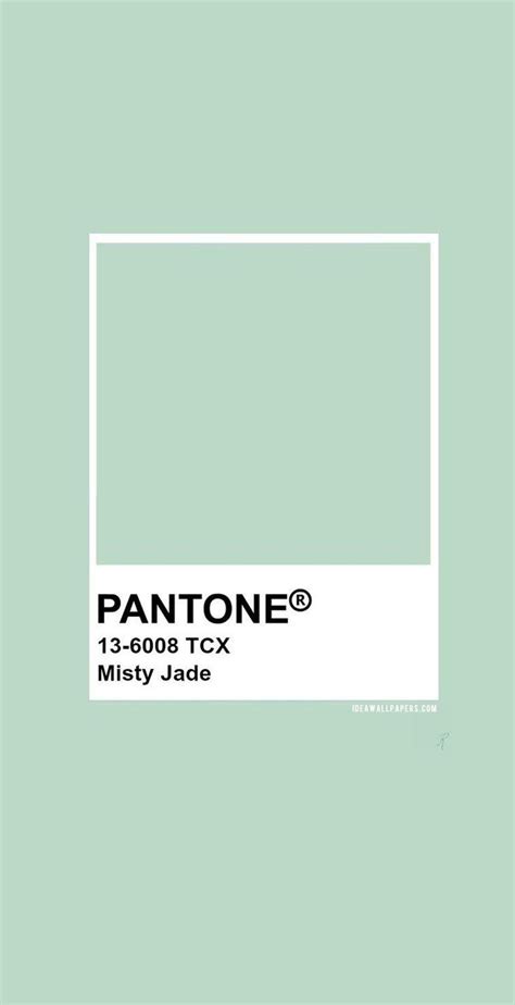 Pantone Misty Jade Pantone 13 6008 Color Color Pantone