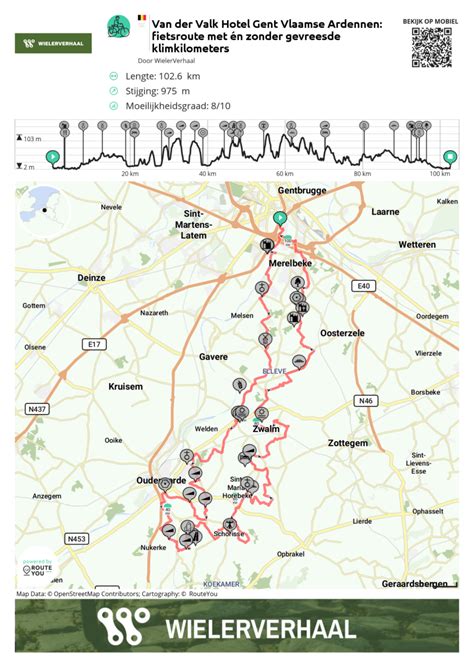 Routeyou Van Der Valk Hotel Gent Vlaamse Ardennen Fietsroute Met En