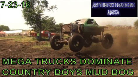 Mega Trucks Dominate The Mud Pit At Country Boys Mud Bog July 23rd