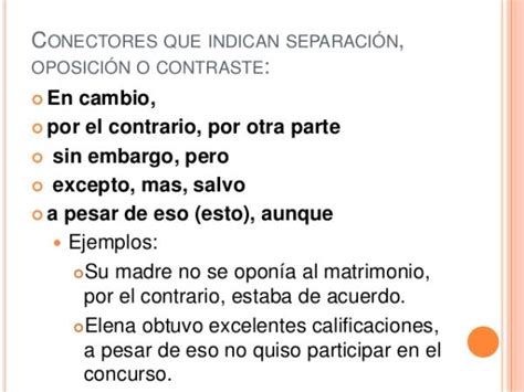 Qué Son Los Conectores De OposiciÓn ¡resumen Ejemplos