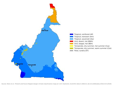 Blue Green Atlas The Climate Of Cameroon