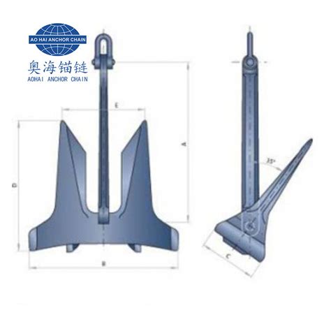 High Holding Power Ac Hhp Stockless Marine Anchor From China