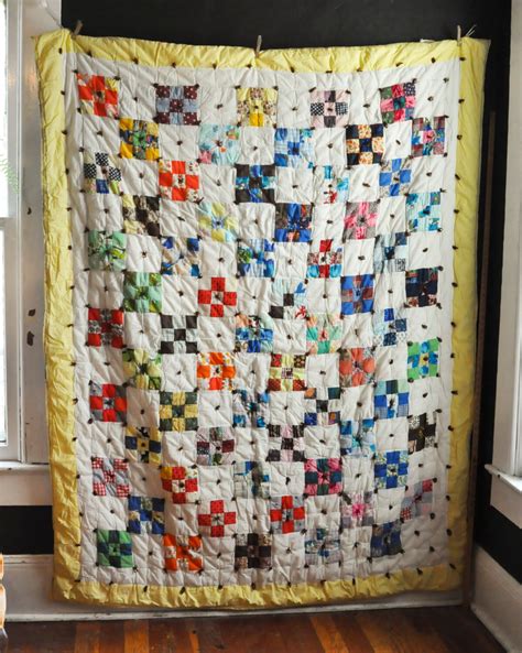 Vintage Handmade Patchwork Quilt Comforter Bedspread