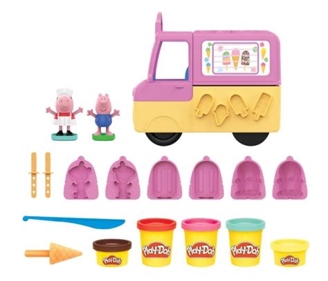 Play Doh Świnka Peppa Samochód z lodami Zabawki plastyczne i