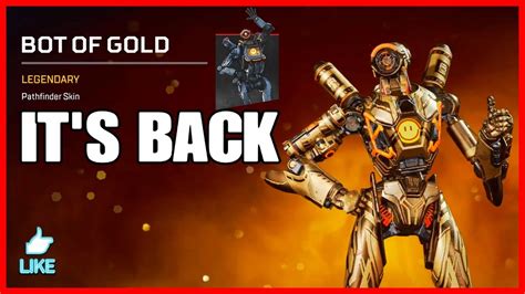 NEW Apex Legends RAREST SKIN Is BACK Pathfinder OF GOLD Apex