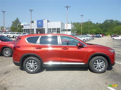 2020 Lava Orange Hyundai Santa Fe Se Awd 134486599 Photo 5 Car Color Galleries