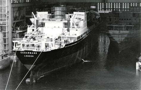 Motor Vessel CEDARBANK Built By Sunderland Ship Builders Ltd In 1976