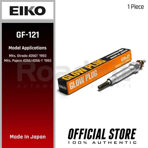 Eiko Genuine GF 121 Glow Plug For Mitsubishi Strada 4D56T Pajero 4D56