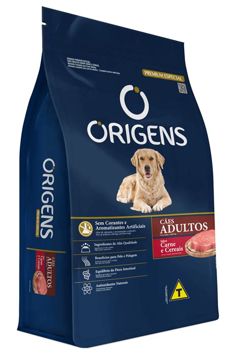 Origens Premium Especial Cães Adultos Sabor Carne E Cereais Adimax