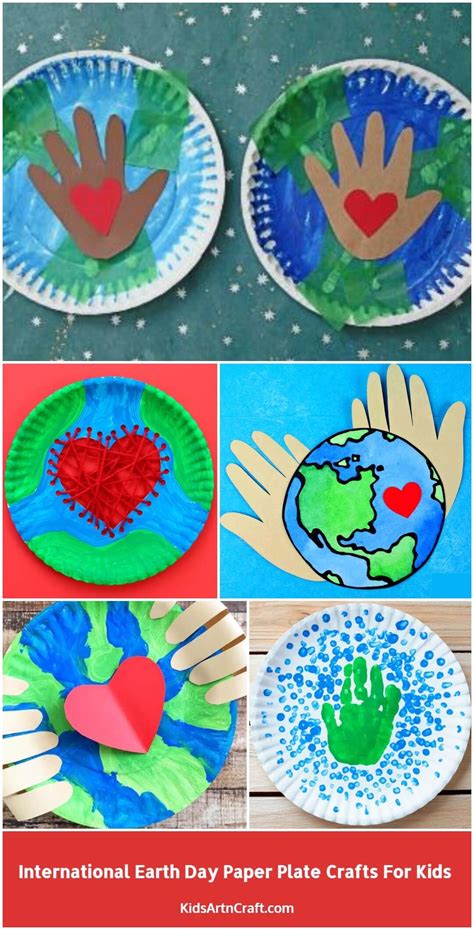 International Earth Day Paper Plate Crafts for Kids | Earth day crafts ...