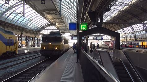 Aankomst Ns E Loc Db Intercity Berlijn Op Amsterdam Centraal