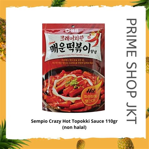Sempio Crazy Hot Topokki Sauce 110gr Spicy Topokki Seasoning Sauce