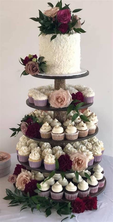 Cupcake Stand 5 Tier Rustic Or Modern Tower Holder 75 Cupcakes 150