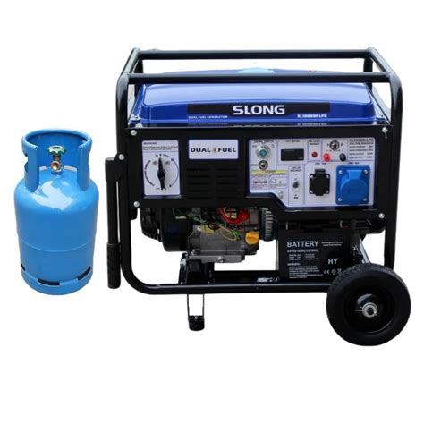 Slong Portable 8kw Dual Fuel Generator Gas LPG Generator China Dual