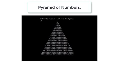 C Program To Draw Pyramid Of Numbers Using While Loop YouTube