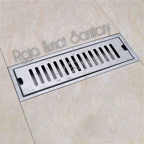 Jual Floor Drain Tile Insert Panjang 60 Cm Stainless Saringan Got