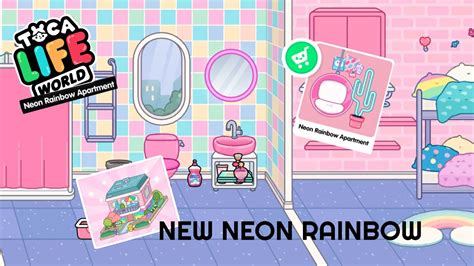 Neww House Neon Rainbow Apartment Toca Life World Youtube