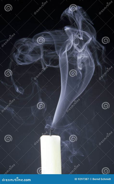 Candle with smoke stock image. Image of smoking, candle - 9297387