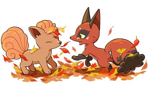 Vulpix And Nickit Pokemon Drawn By Fuku 45 Danbooru