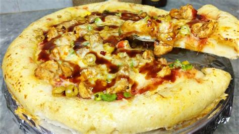 Bbq Pizza Recipe Easy And Quick Pizza Recipe Chicken Pizza Without Oven Fatimas Home