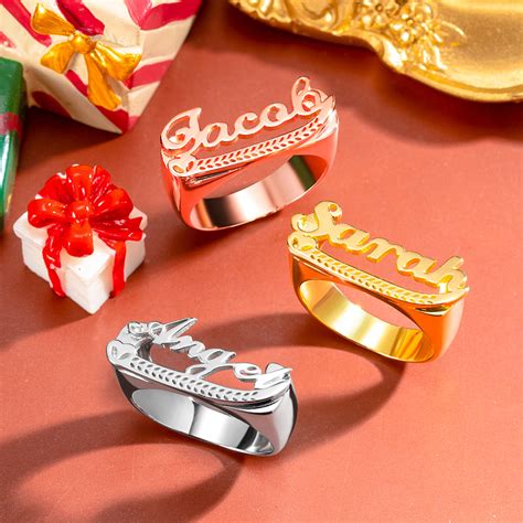 Personalized Plated Name Ring - GetNameNecklace