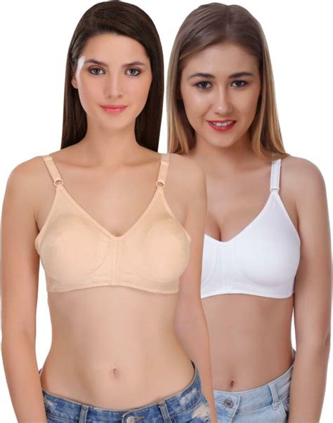 Featherline Women Multicolor Polycotton Pack Of 2 Bra 44c Jiomart