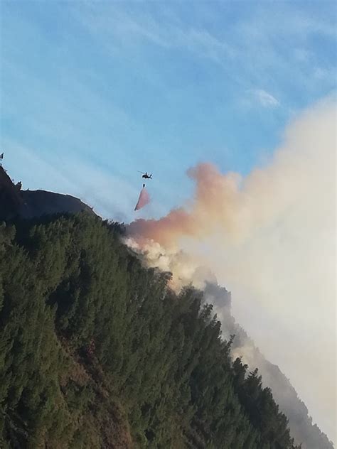 Misiones de extinción de incendios forestales en cuatro departamentos