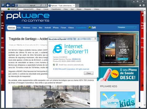 Internet Explorer 11 Developer Preview Chegou Ao Windows 7
