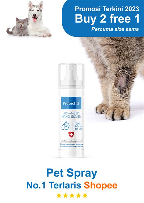 Protectiff 50ppm Colloidal Nano Silver Pets Spray Fungus Bacteria Cat